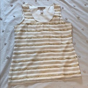 Banana Republic Gold Dress Tank